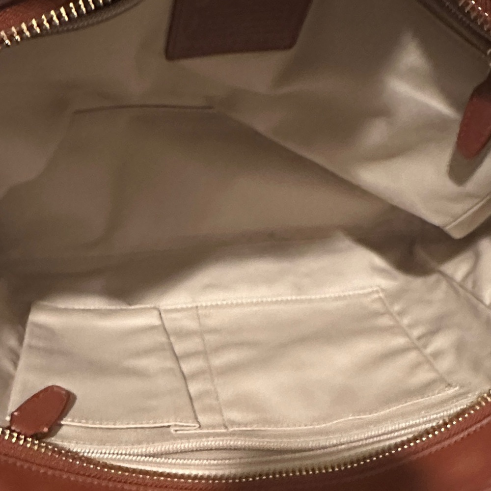 Coach Tan Leather Tote Bag - Picture 13 of 14